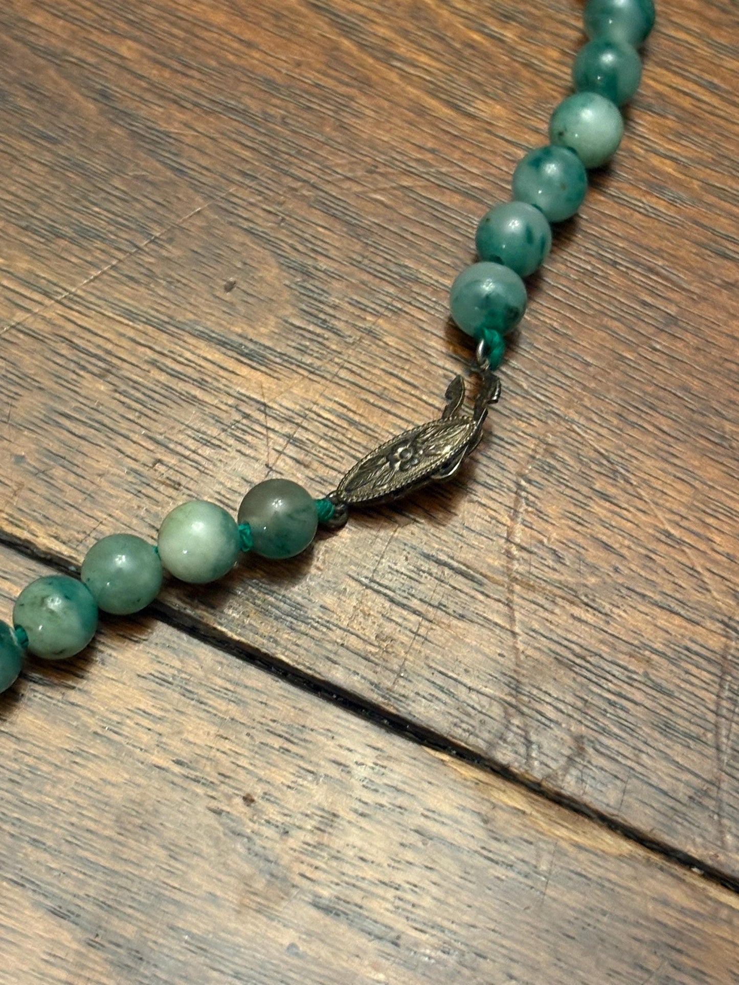 Stunning antique authentic Chinese Jade approximately 26 inch long necklace highest quality and perfect gift