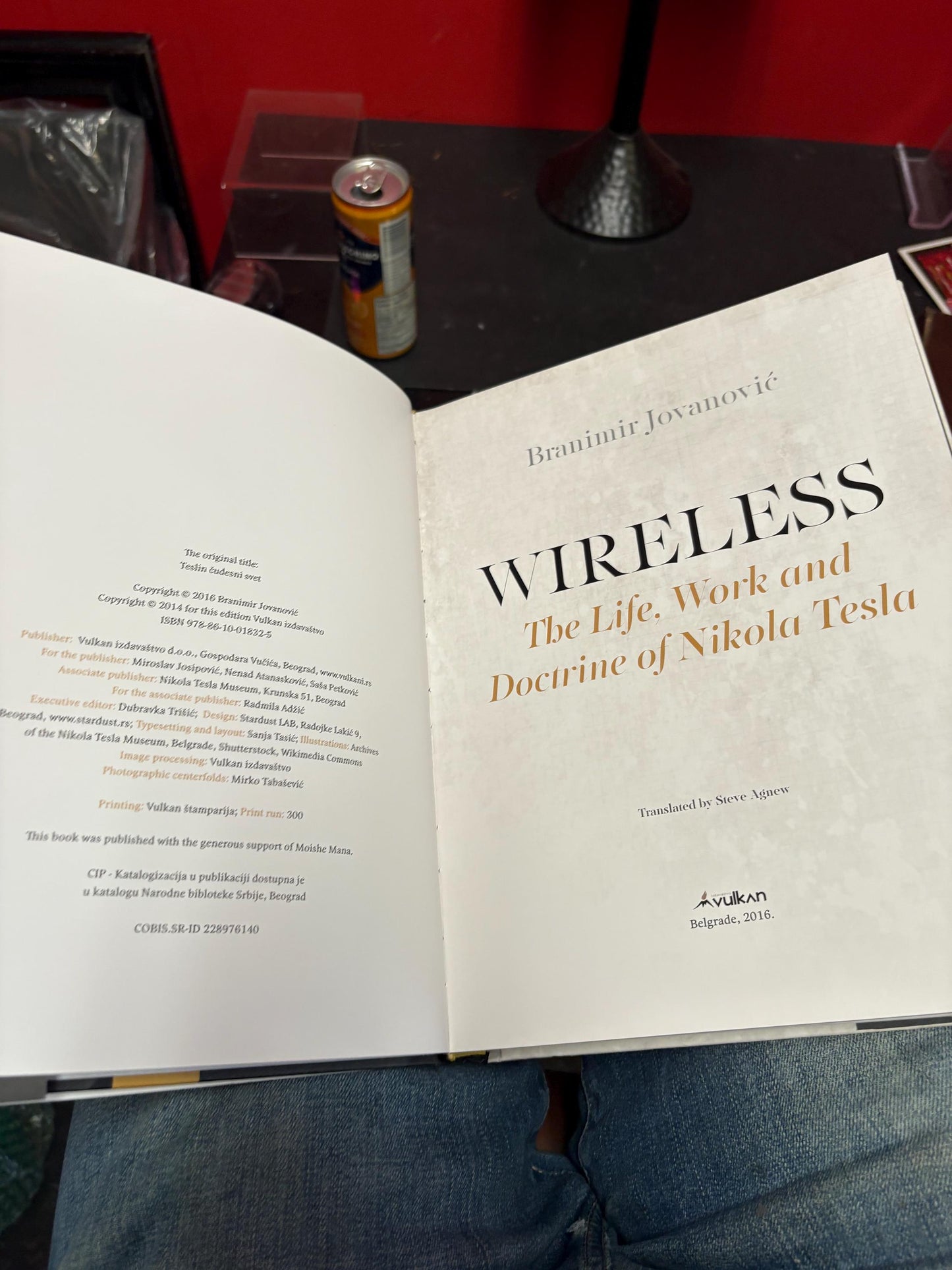 Fancy book entitled Wireless  - the life work and doctrine of NIKOLA TESLA  wonderful pictures  great reading and great gift