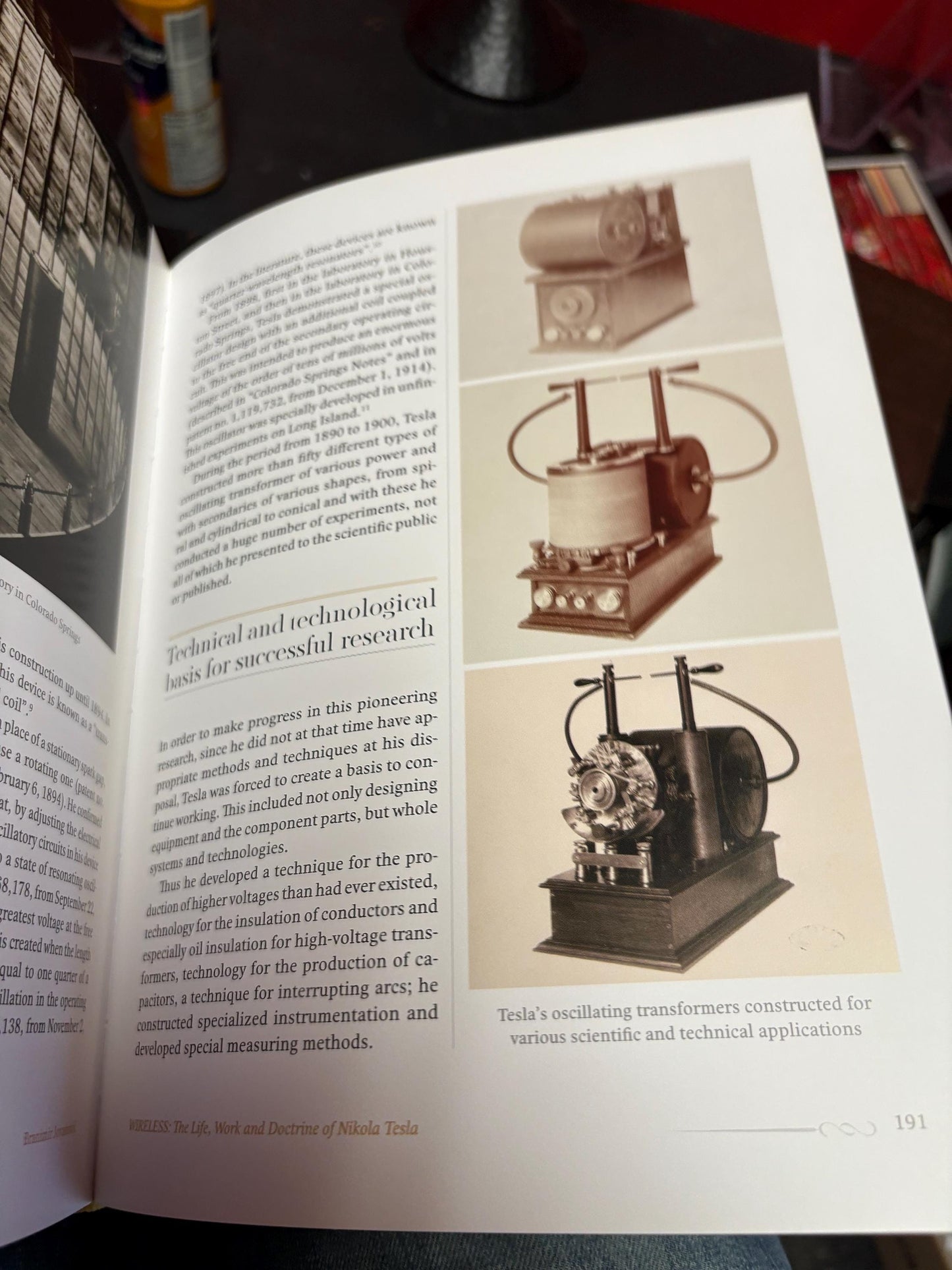 Fancy book entitled Wireless  - the life work and doctrine of NIKOLA TESLA  wonderful pictures  great reading and great gift