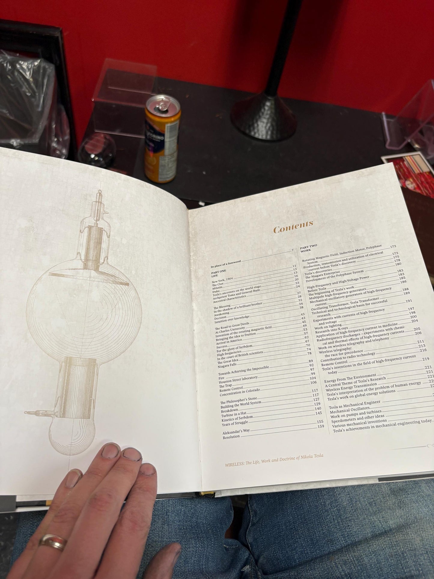 Fancy book entitled Wireless  - the life work and doctrine of NIKOLA TESLA  wonderful pictures  great reading and great gift