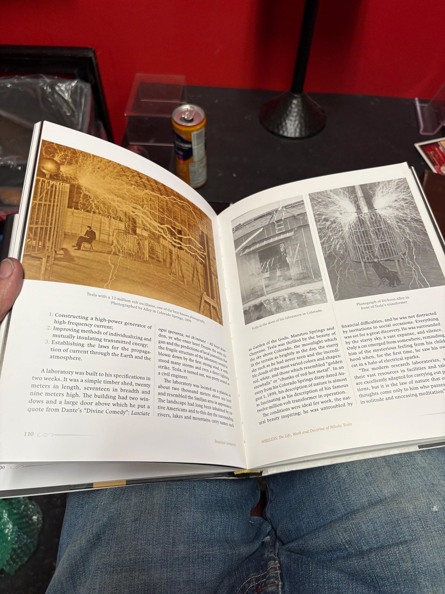 Fancy book entitled Wireless  - the life work and doctrine of NIKOLA TESLA  wonderful pictures  great reading and great gift