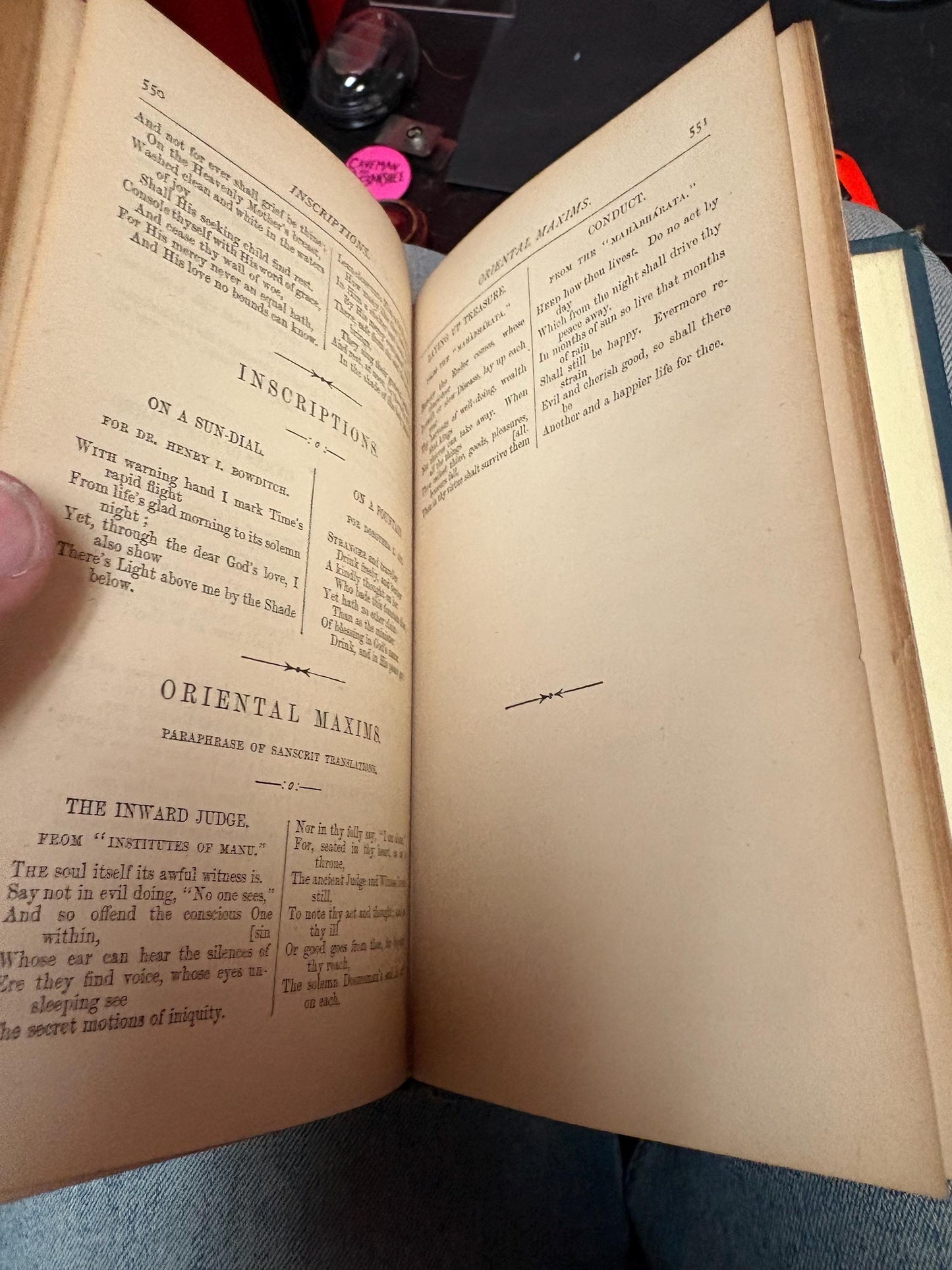 Beautiful late 19th century copy of WHITTIER poetry and notes — decent condition. Great gift.
