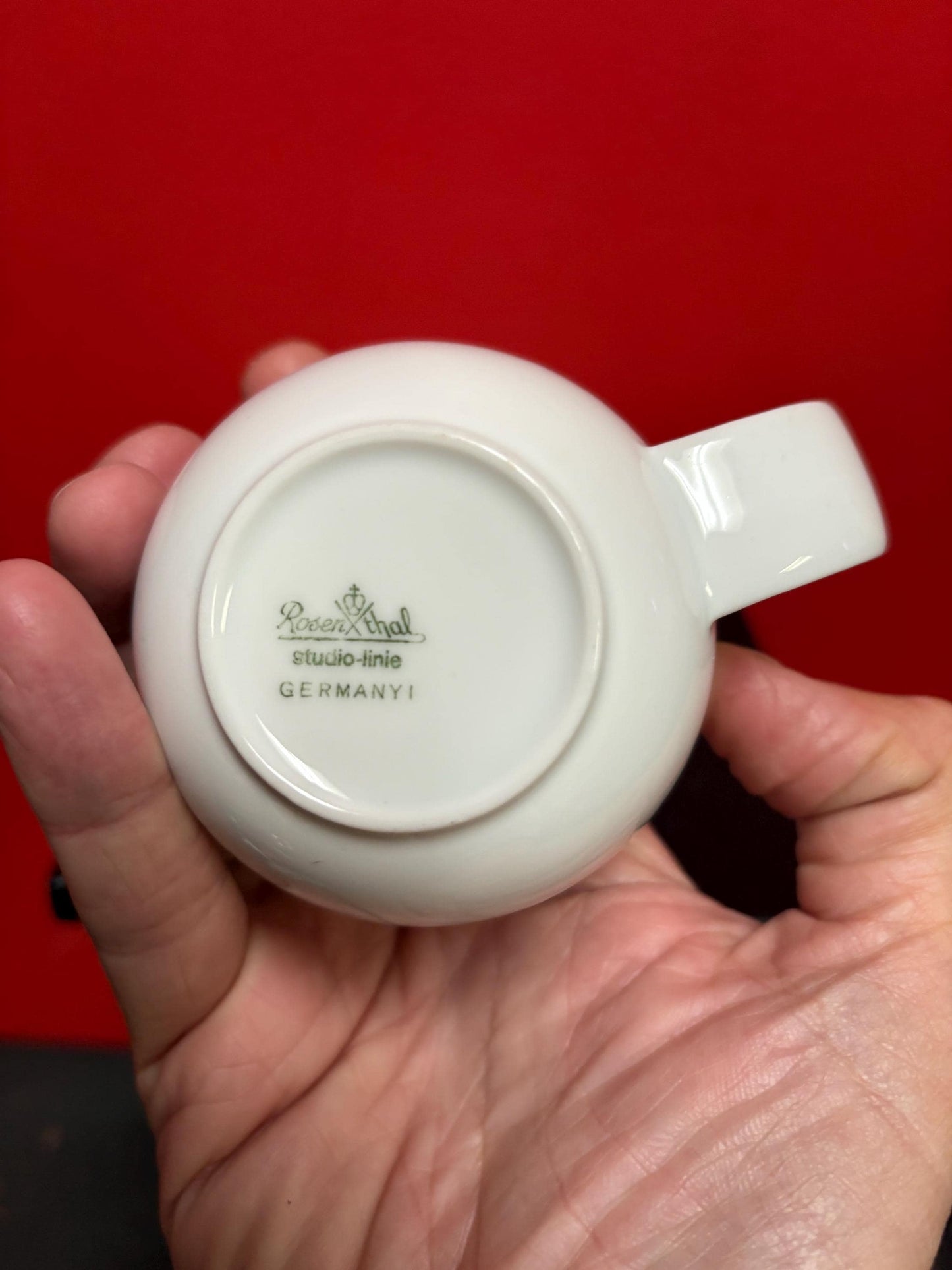 Beautiful Rosenthal studio line, German cup and saucer in perfect condition two available  estate pieces  wow