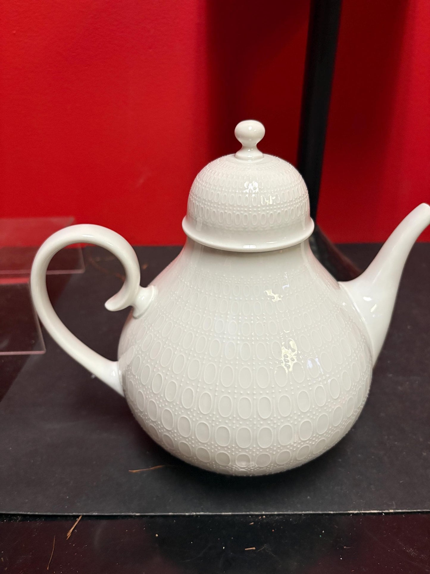 Beautiful 8 x 9 tall 1979 - 100 year anniversary German Rosenthal studio line teapot  amazing condition  estate piece