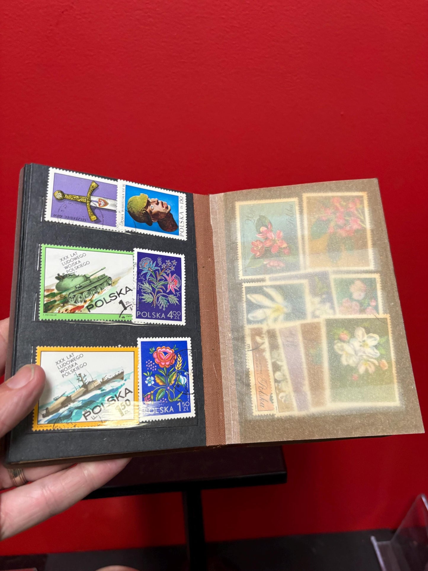 Small book of Polish stamps
