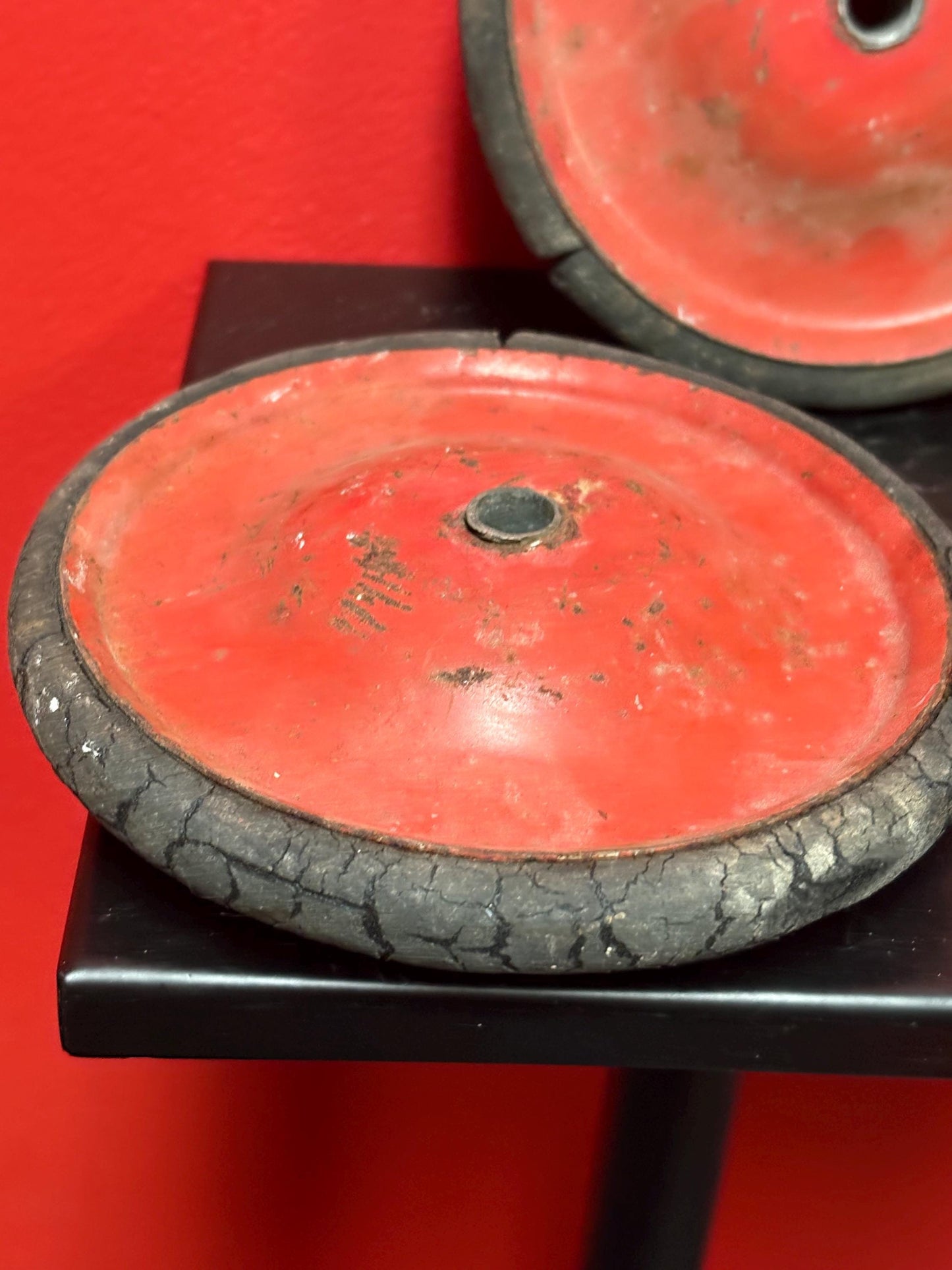 Cool 5.25 inch wide toy truck wheels  good condition