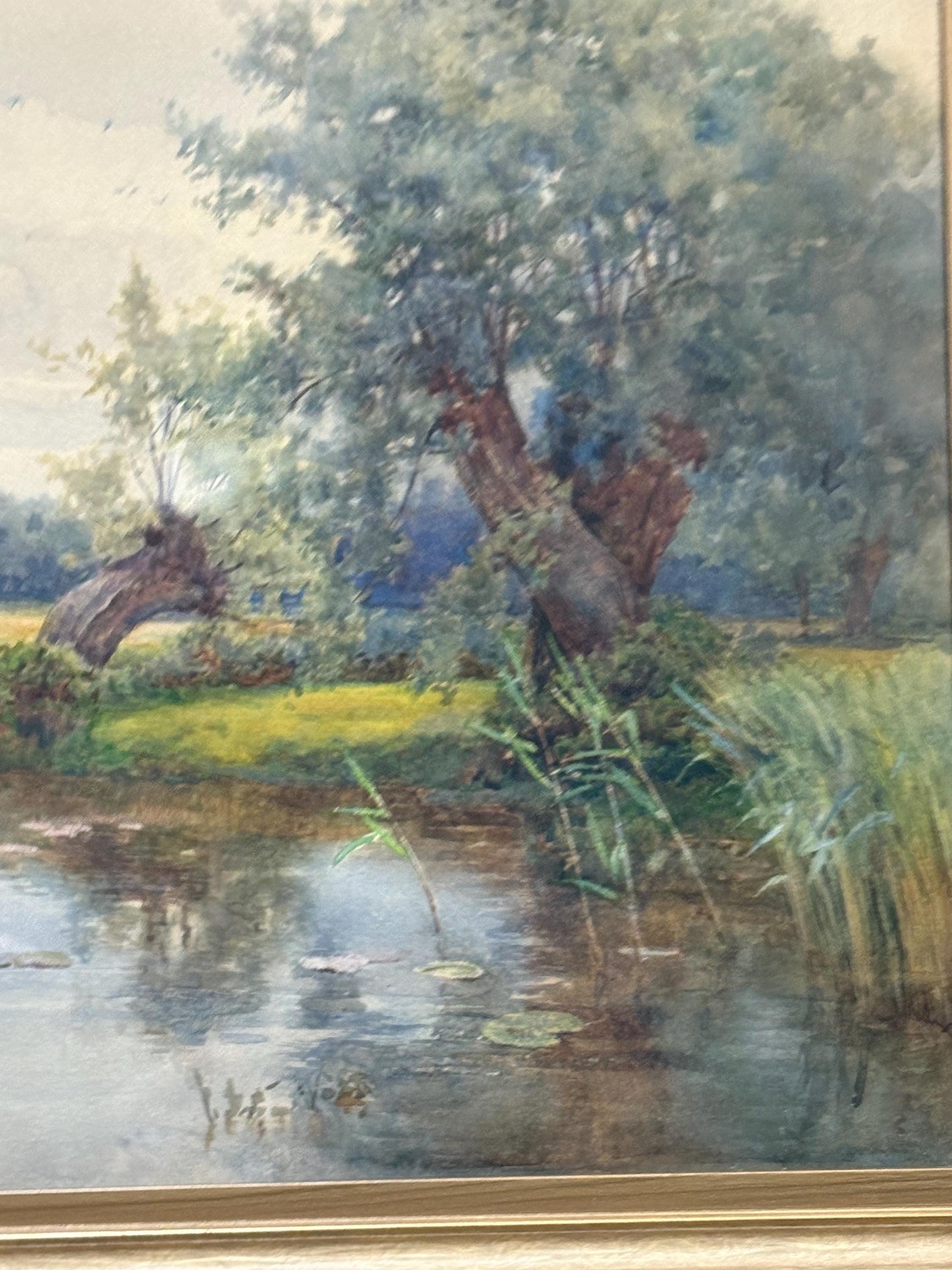 W. Follen Bishop - Stunning antique English watercolour - 20 x 15 inches - famous listed artist.  wonderful detail and great frame
