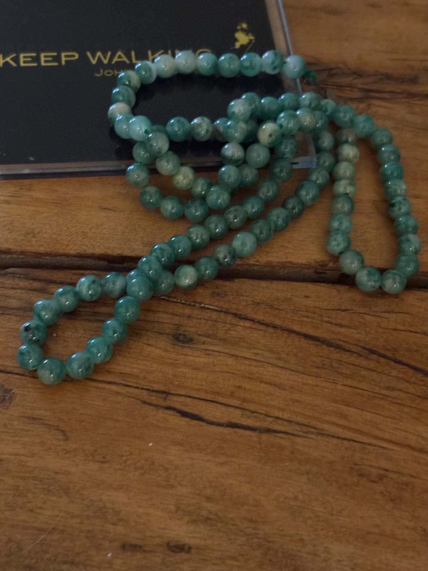 Stunning antique authentic Chinese Jade approximately 26 inch long necklace highest quality and perfect gift