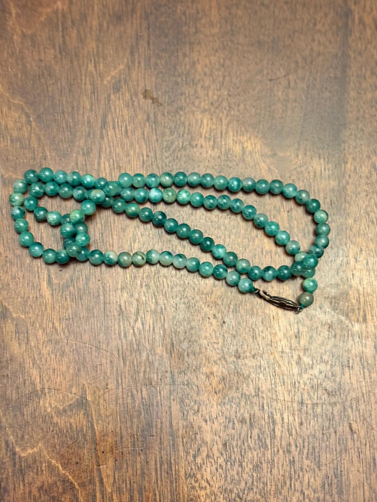 Stunning antique authentic Chinese Jade approximately 26 inch long necklace highest quality and perfect gift