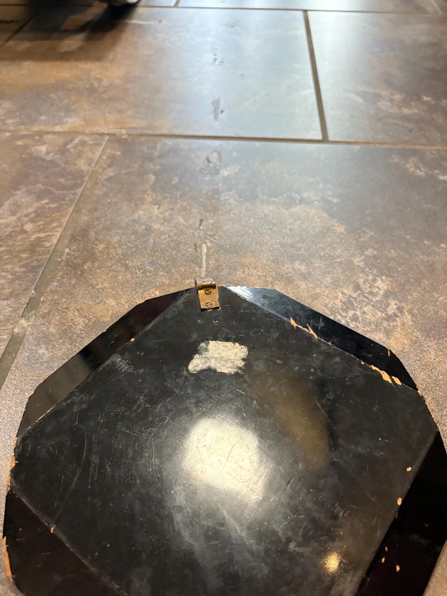 Stunning 19 century Japanese lacquer plaque ready to hang   9 inches across  some scratches