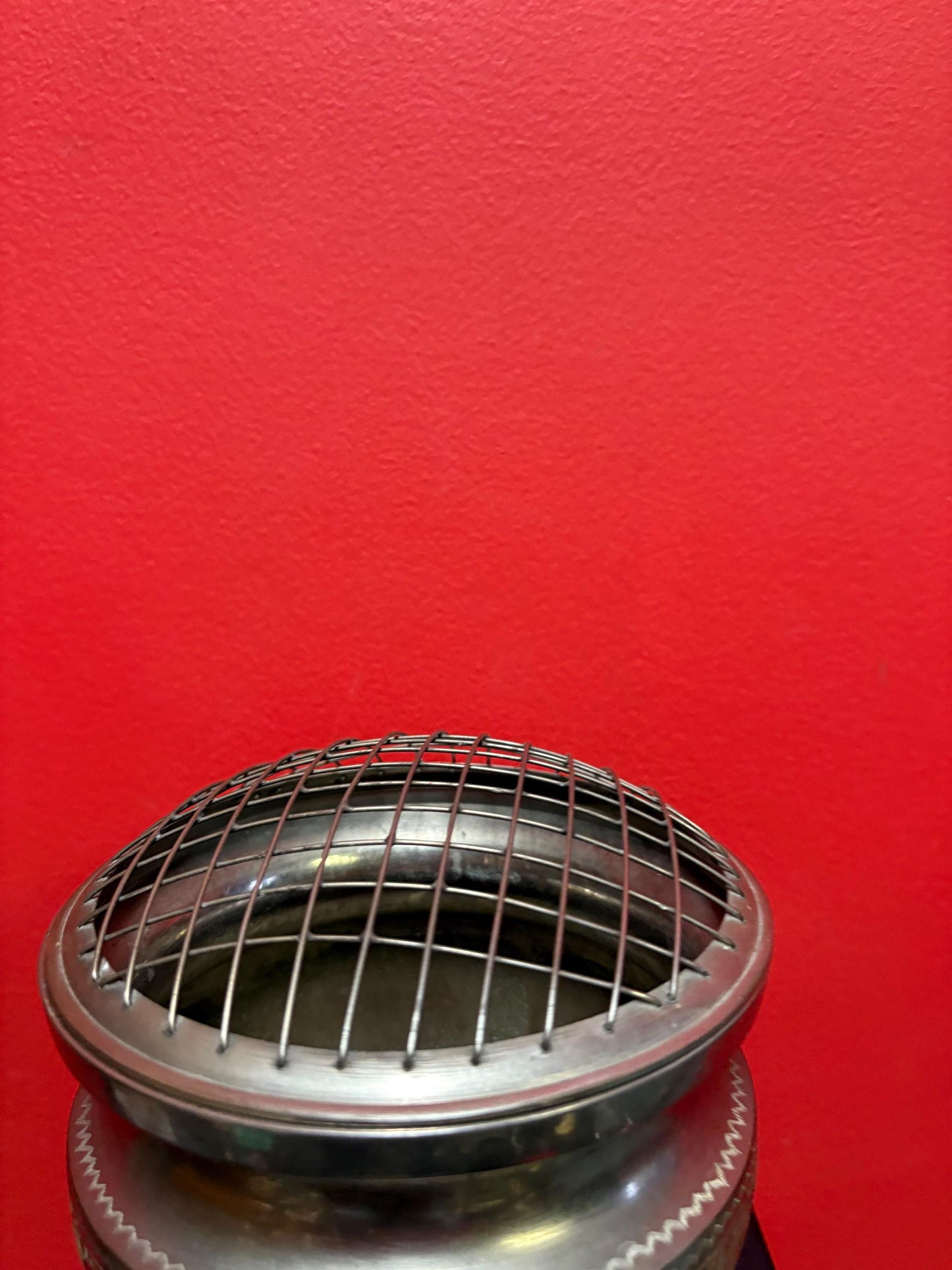 Persian antique silver plated  7 inch tall flower vase with great detail