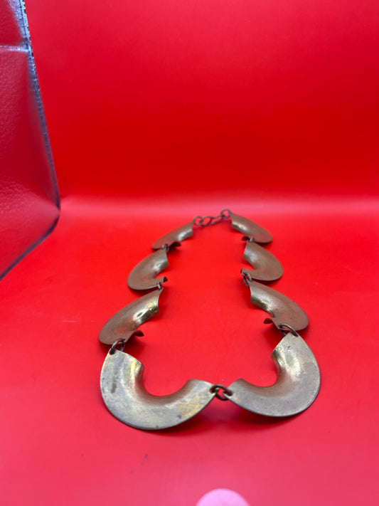 Lovely 16 inch brass boho vintage necklace