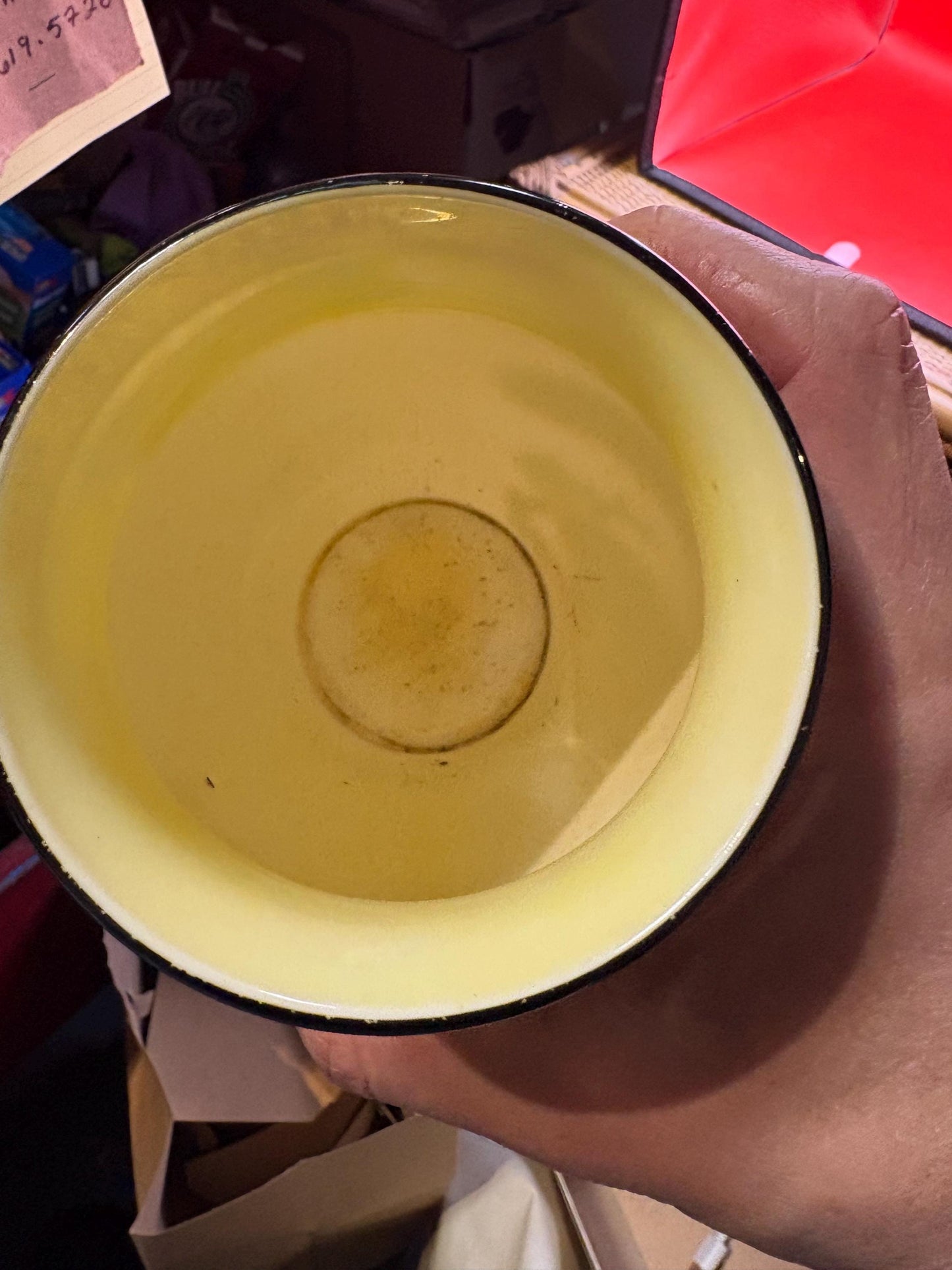 rare Antique Royal Doulton Mandarin wear flamingo vase by Robert Allen   Minor paint flaking  7 inches tall