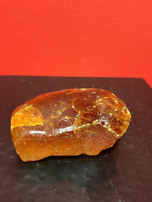 Huge rare piece of raw  Amber  4 x 3