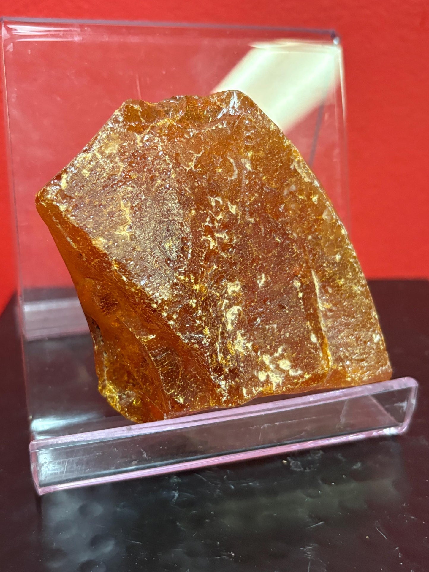 Huge rare piece of raw  Amber  4 x 3