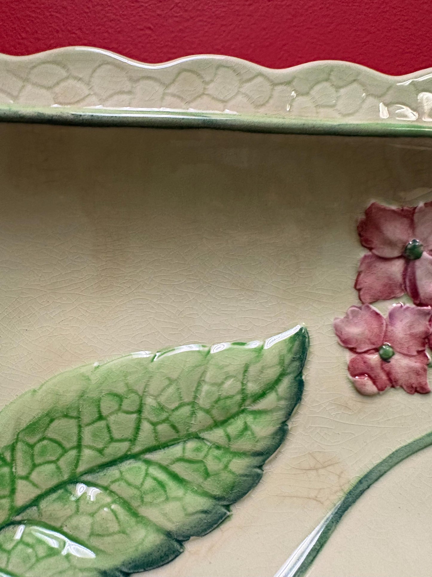 Carlton ware Australian design to 13 1/2 x 7 wide dish with minor crazing