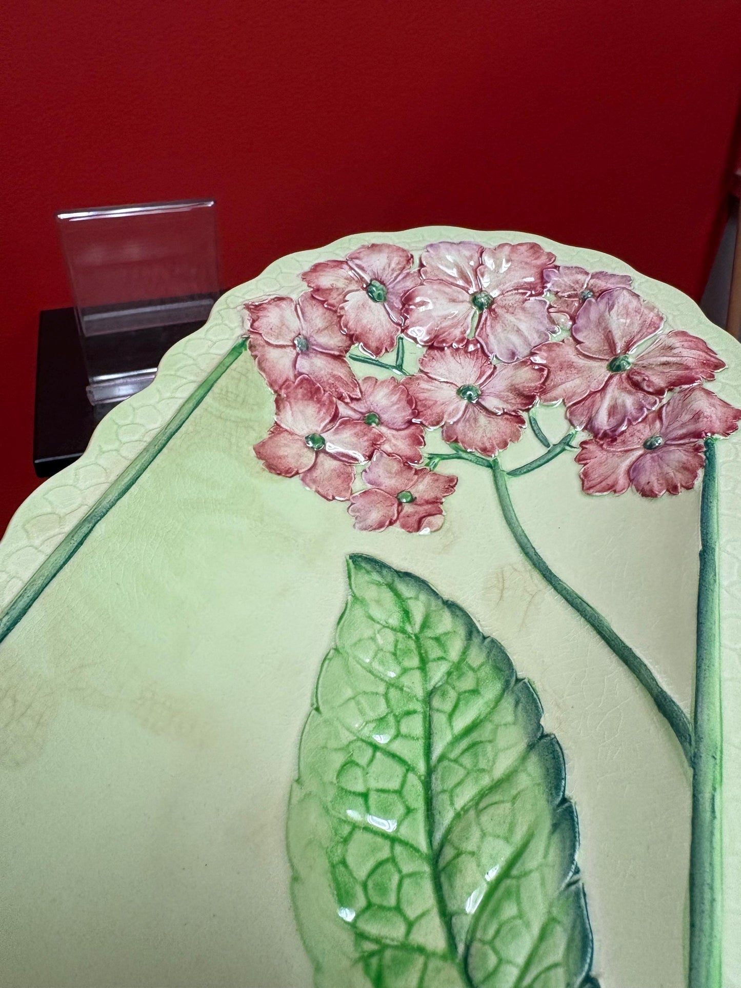 Carlton ware Australian design to 13 1/2 x 7 wide dish with minor crazing