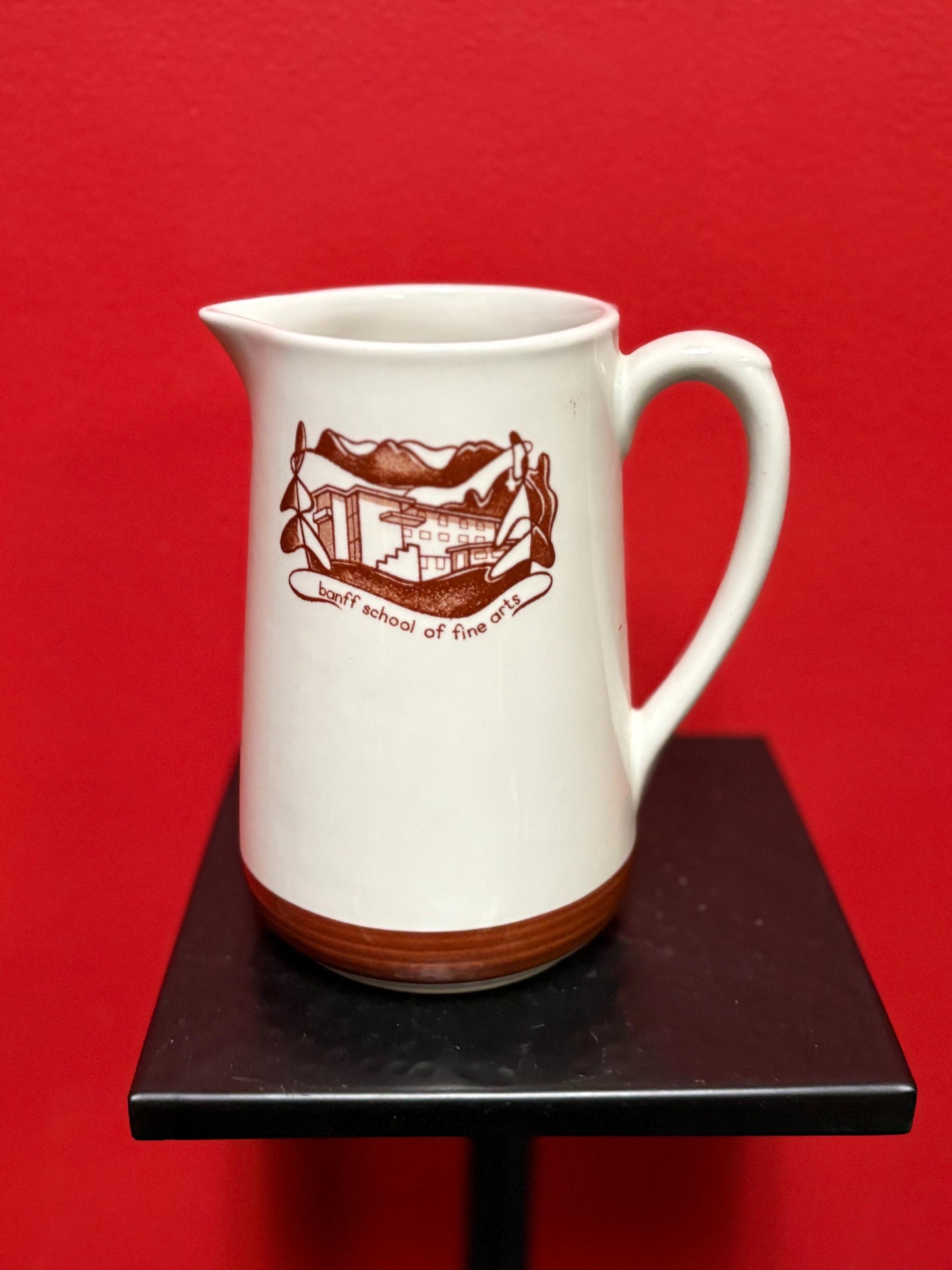 Rare BANFF  school of fine arts Canadian pottery jug - 7 inches tall  perfect condition