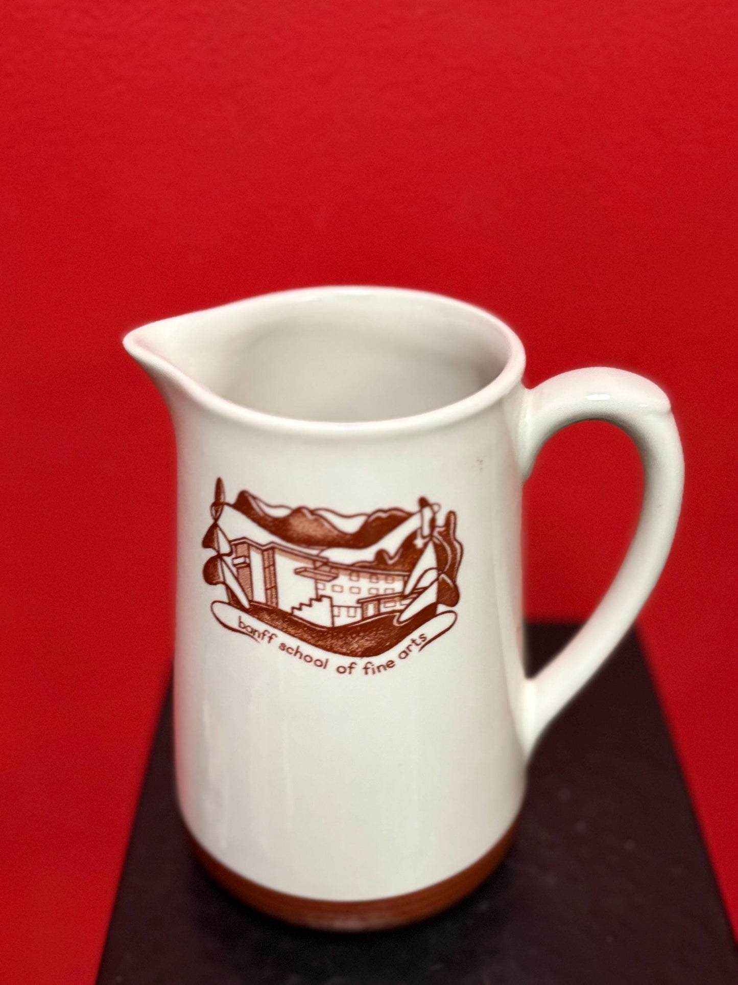 Rare BANFF  school of fine arts Canadian pottery jug - 7 inches tall  perfect condition