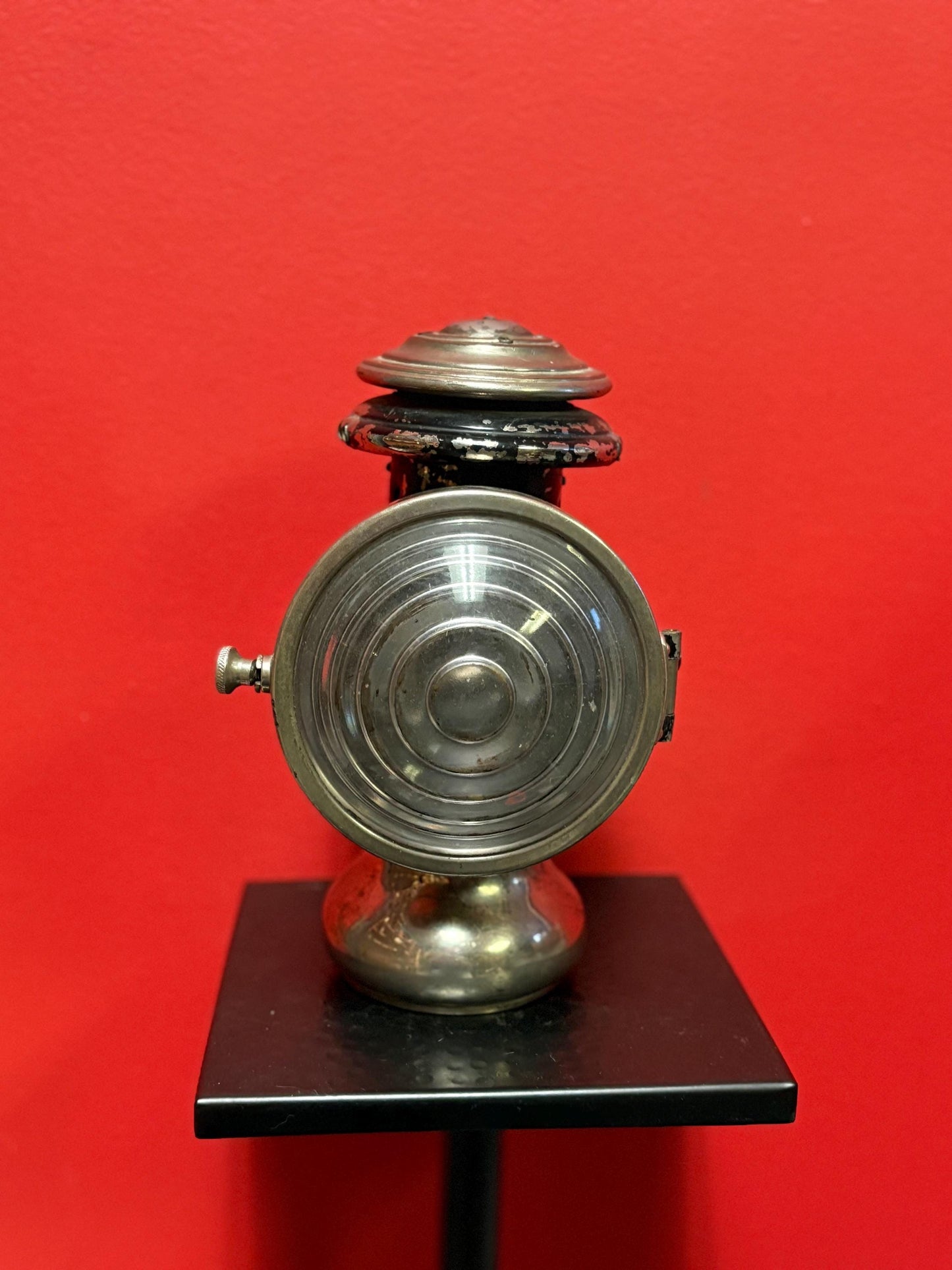 Antique 9 inch high automobile car lamp - used condition car museum worthy