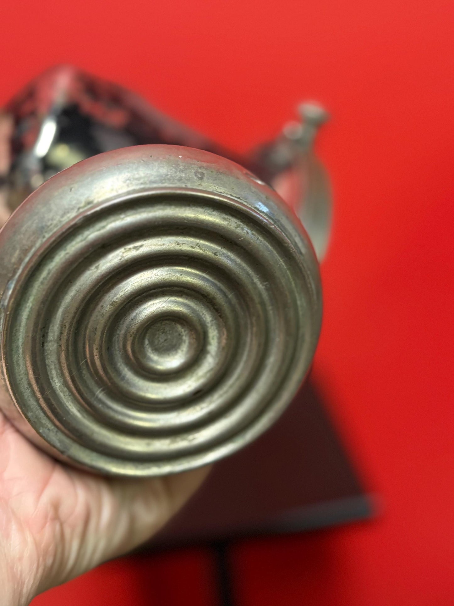 Antique 9 inch high automobile car lamp - used condition car museum worthy