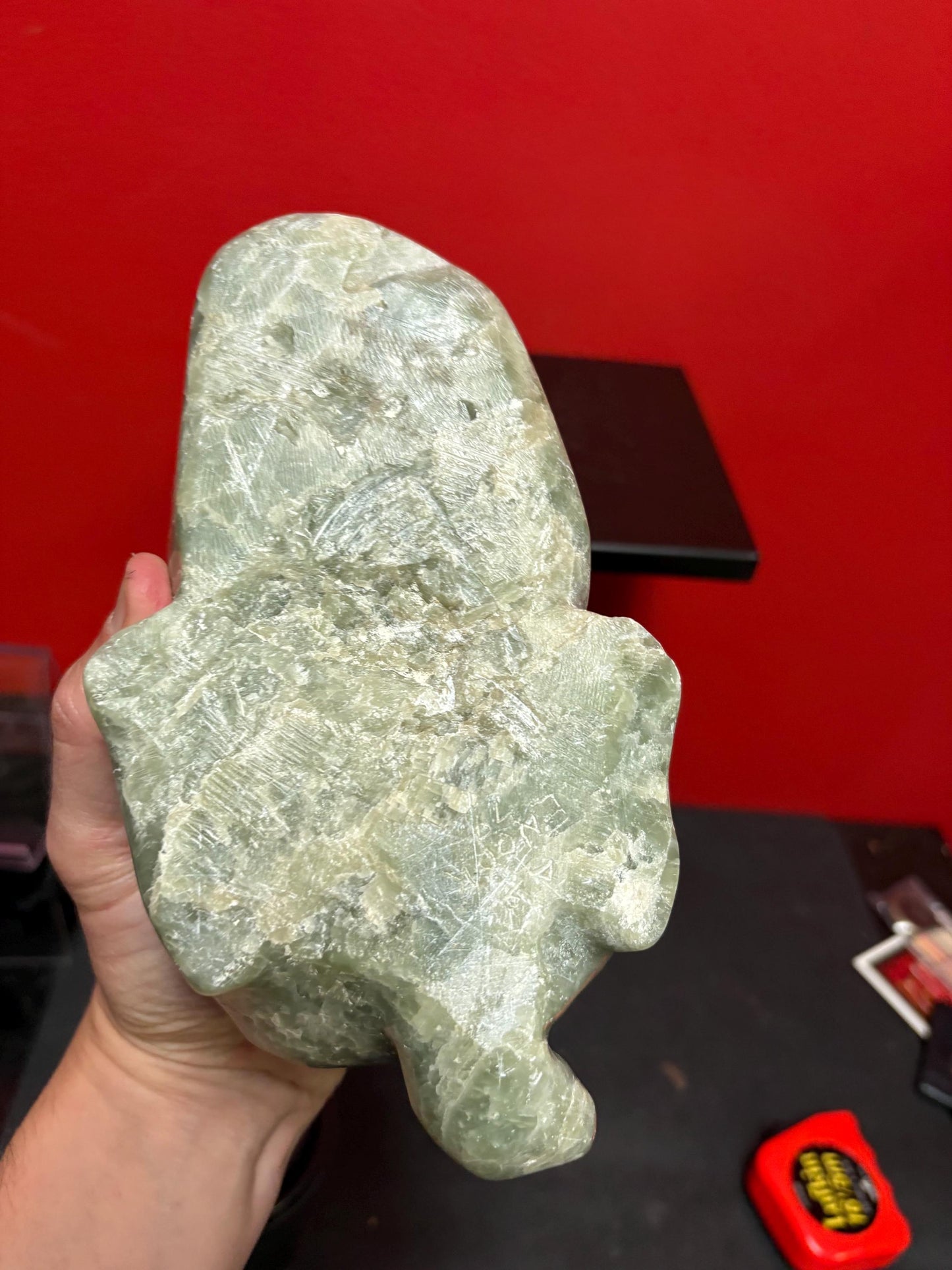 Soapstone 9 x 4 inch high heavy signed beaver