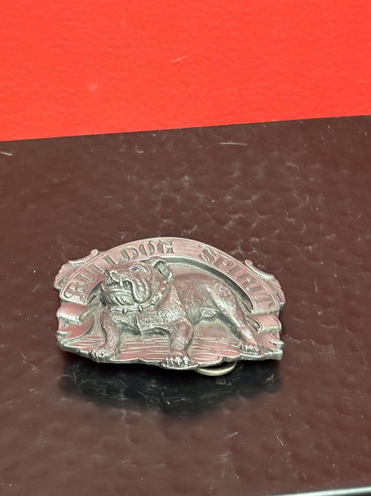 American heavy bulldog spirit belt buckle - 3 inches long  statement piece