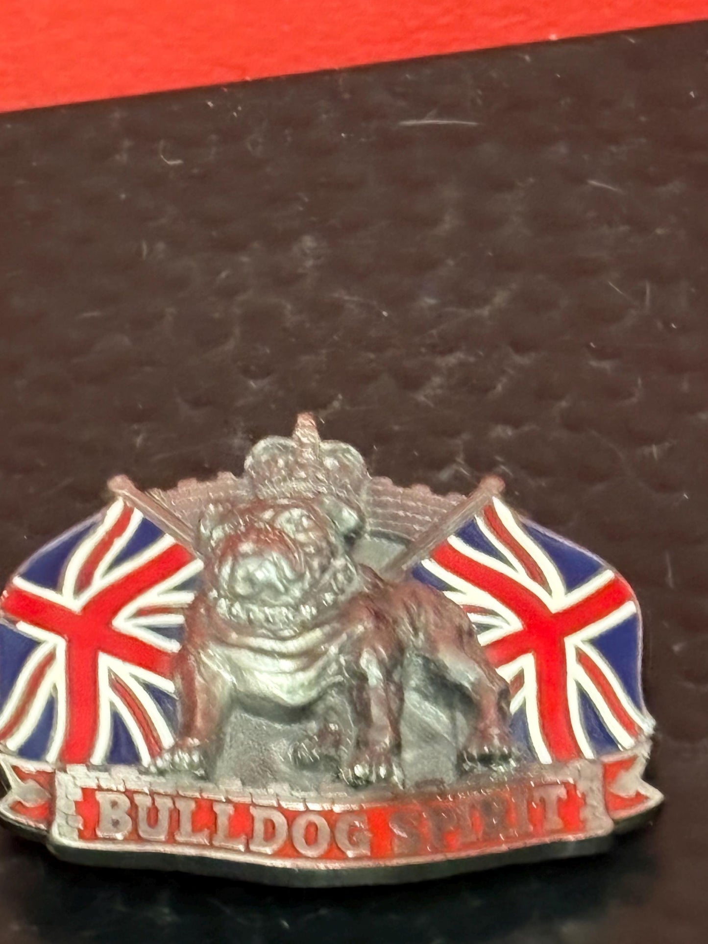 American heavy bulldog spirit belt buckle - 3 inches long  statement piece