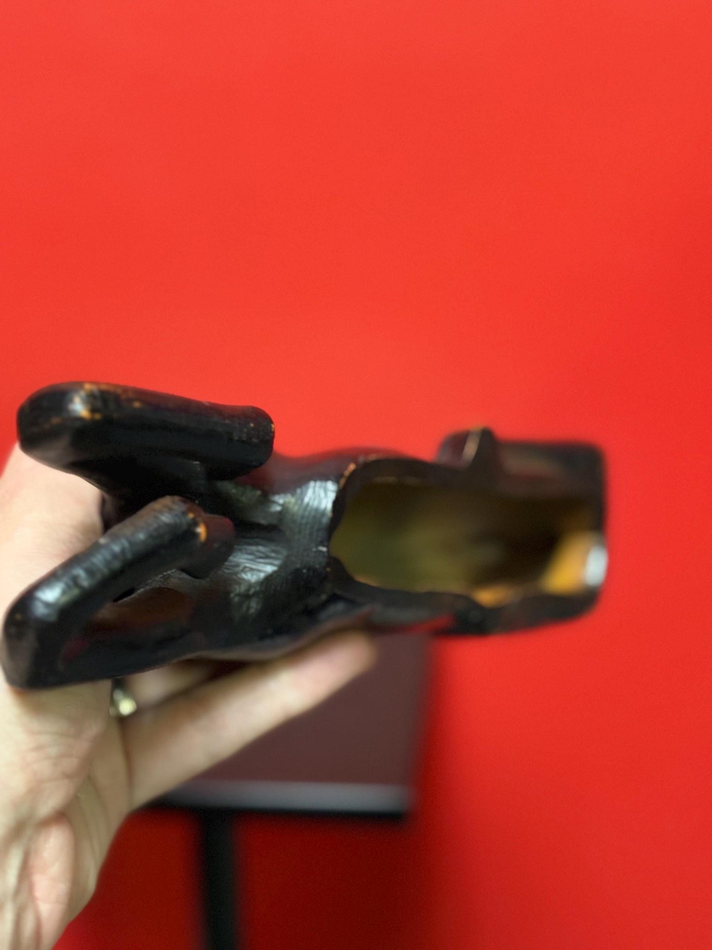 10 x 6 high vintage cast bronze deer statue great look and patina