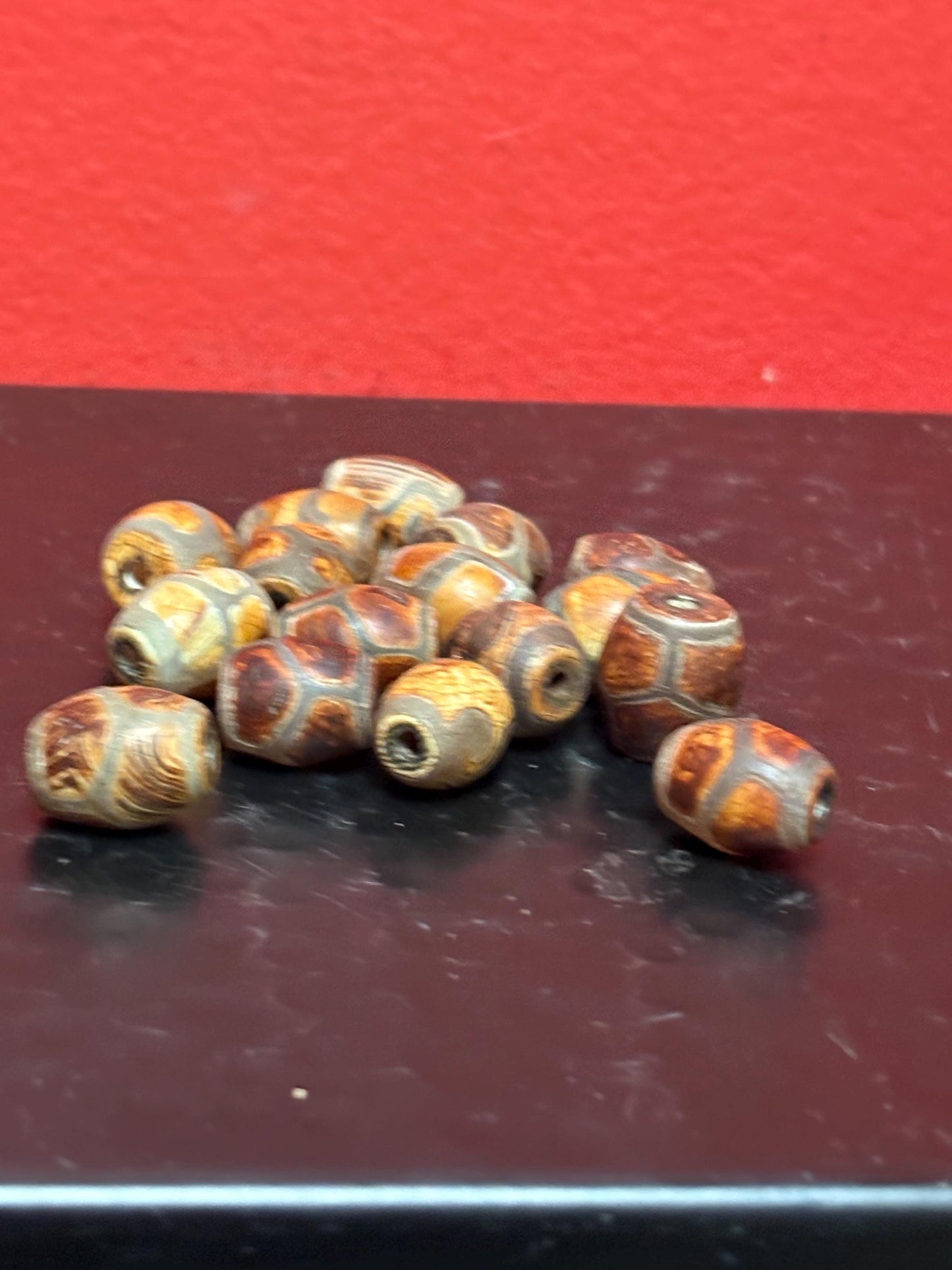 Set of 30 early antique indigenous Venetian glass trade beads  perfect for collecting or necklace making -
