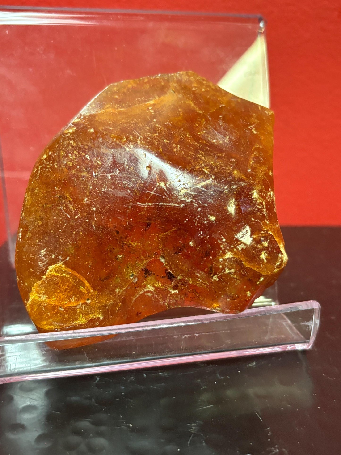 Huge rare piece of raw  Amber  4 x 3