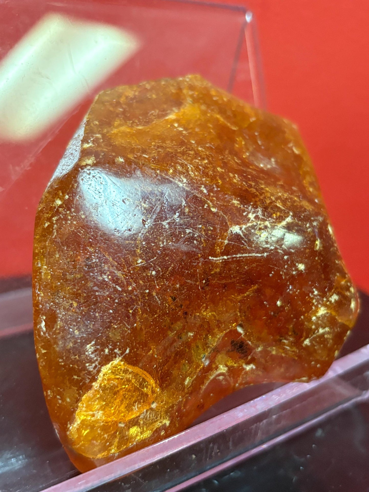 Huge rare piece of raw  Amber  4 x 3