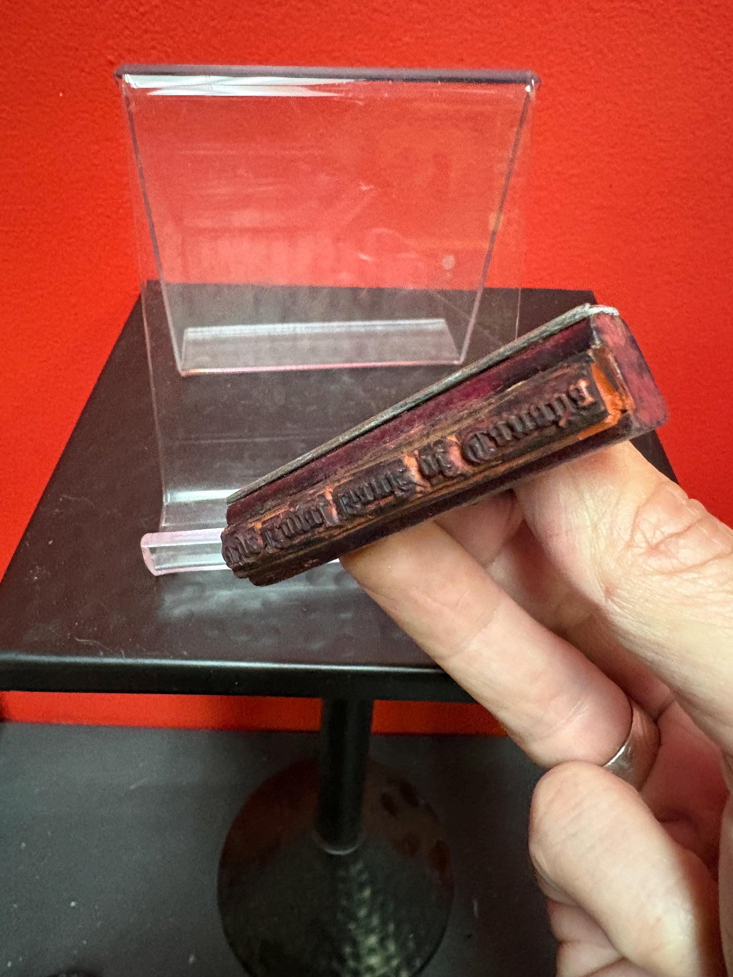 Royal Bank of Canada RBC antique bank stamp 2 1/2 inches high