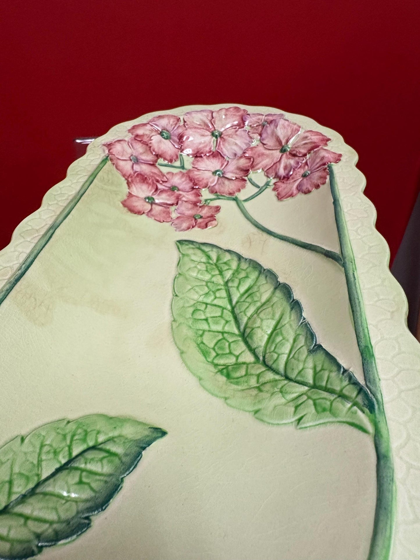 Carlton ware Australian design to 13 1/2 x 7 wide dish with minor crazing