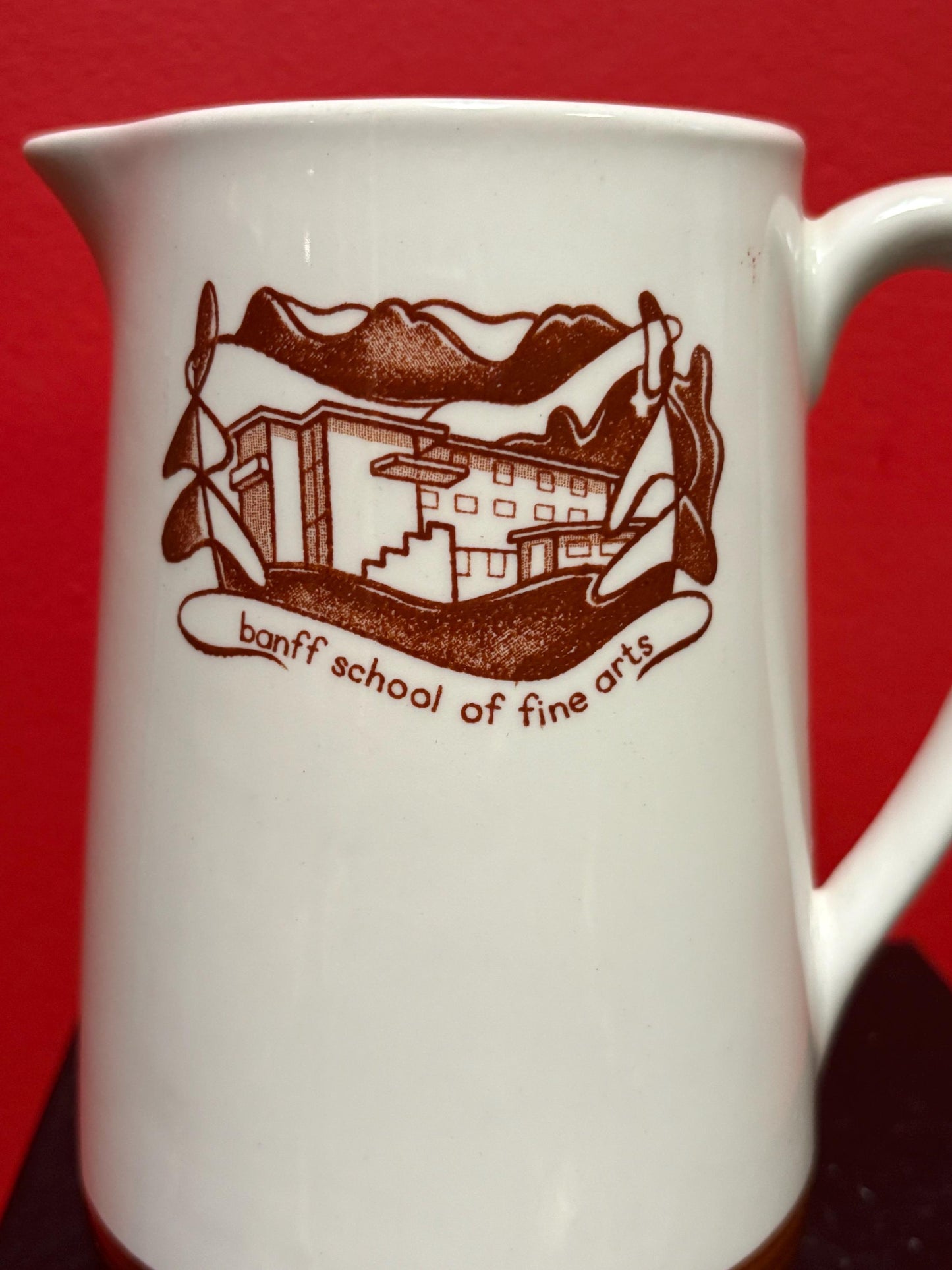 Rare BANFF  school of fine arts Canadian pottery jug - 7 inches tall  perfect condition