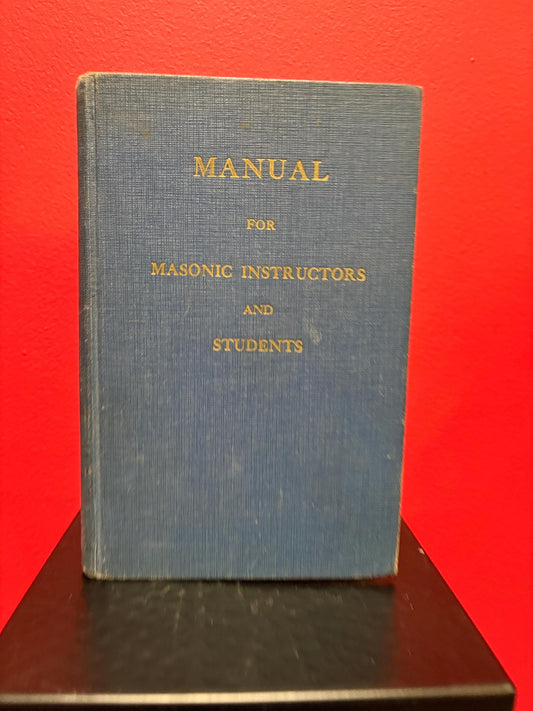 1948 manual for masonic instructions and students - good antique condition