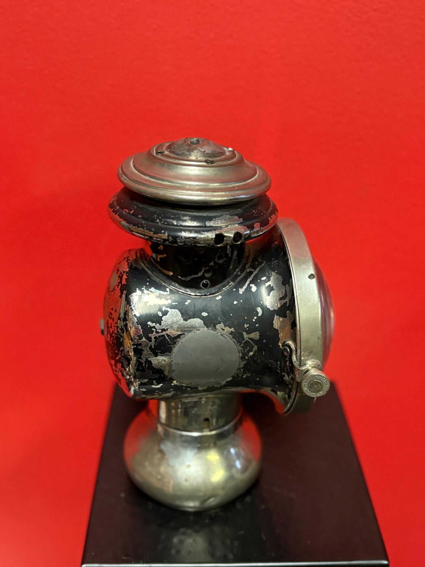 Antique 9 inch high automobile car lamp - used condition car museum worthy