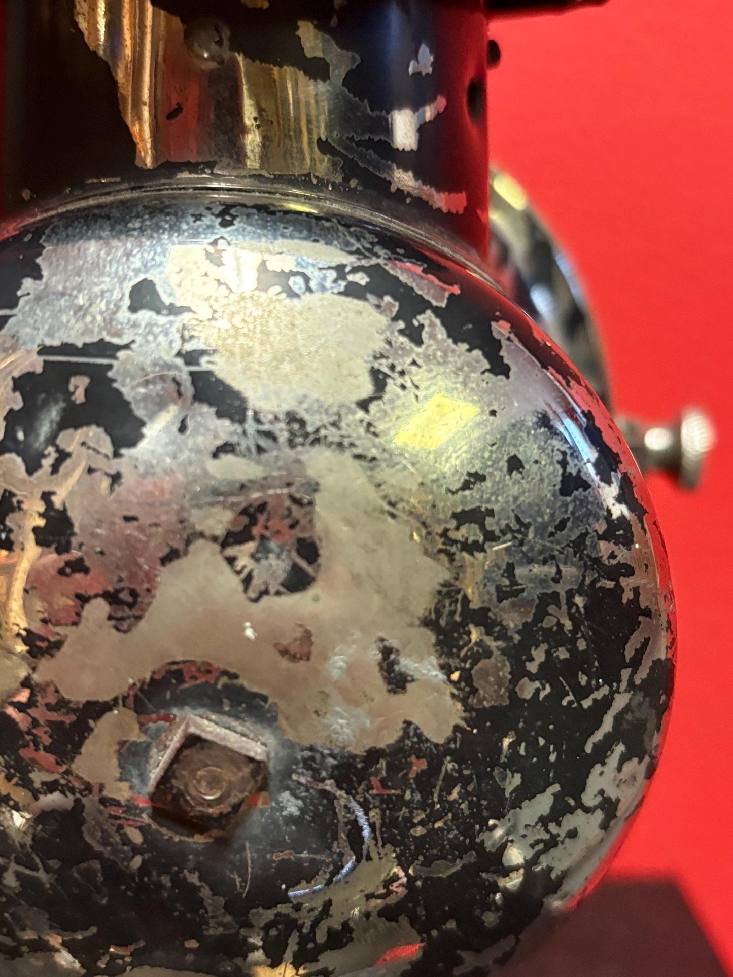 Antique 9 inch high automobile car lamp - used condition car museum worthy