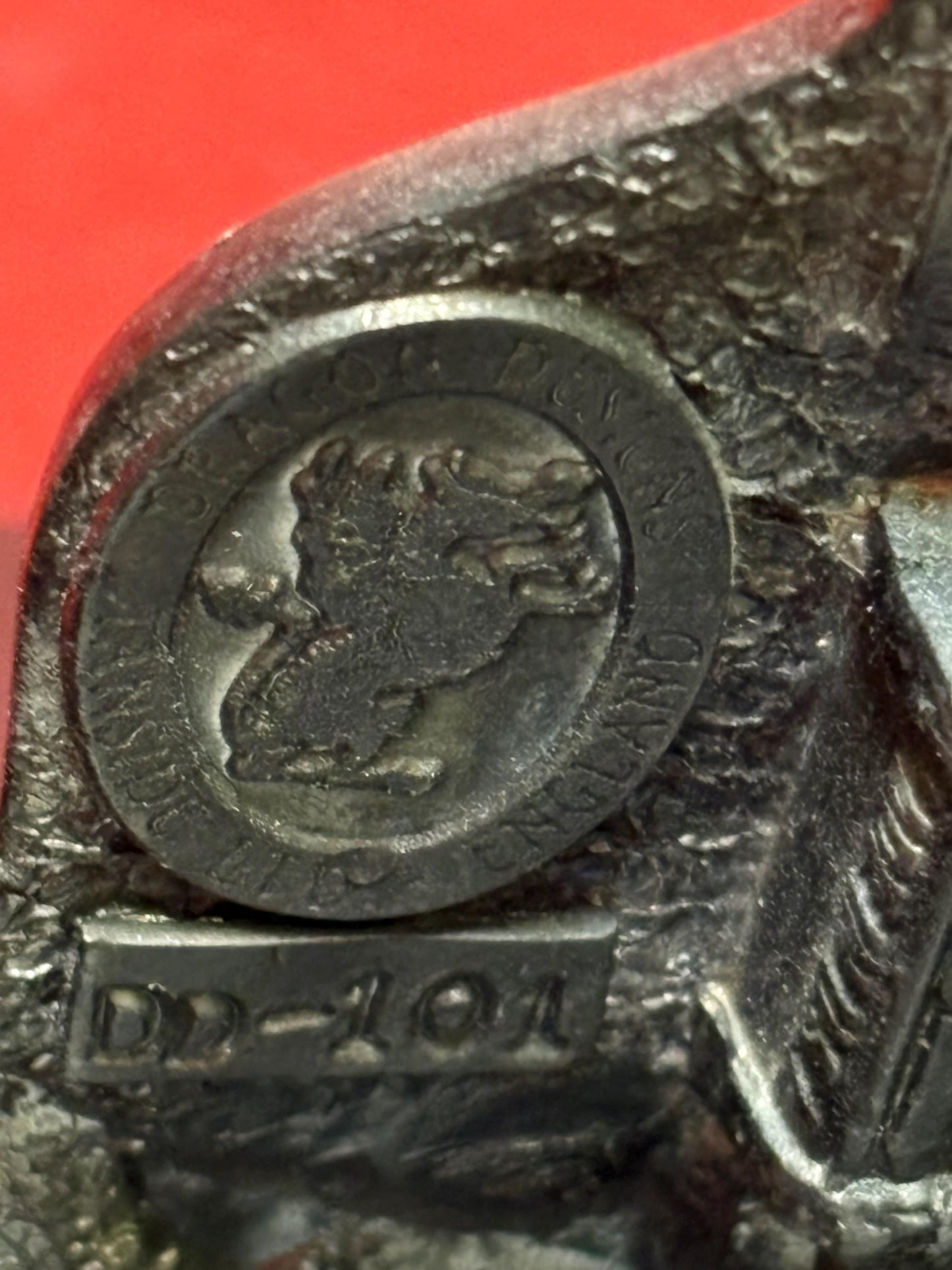 American heavy bulldog spirit belt buckle - 3 inches long  statement piece