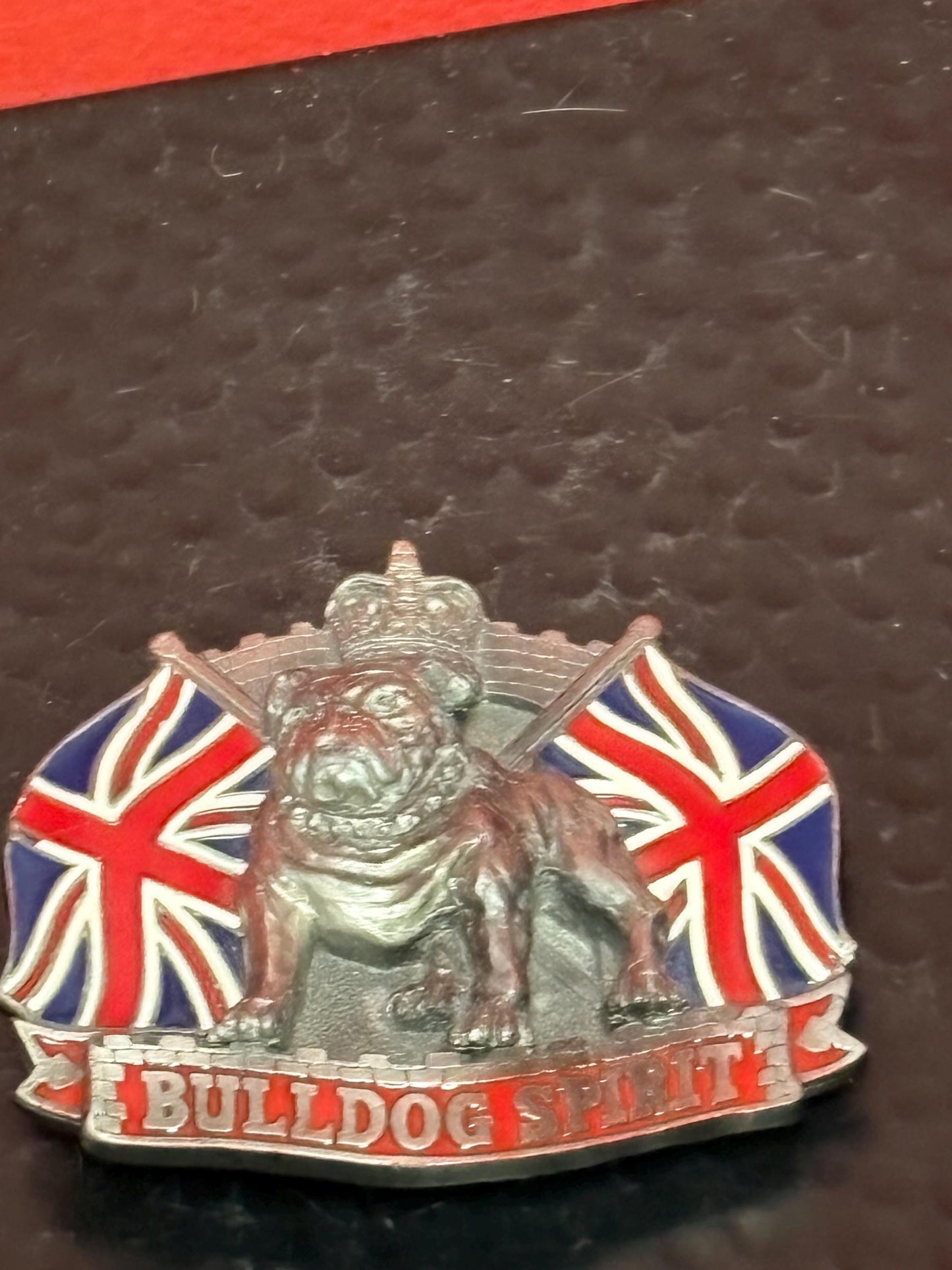 American heavy bulldog spirit belt buckle - 3 inches long  statement piece