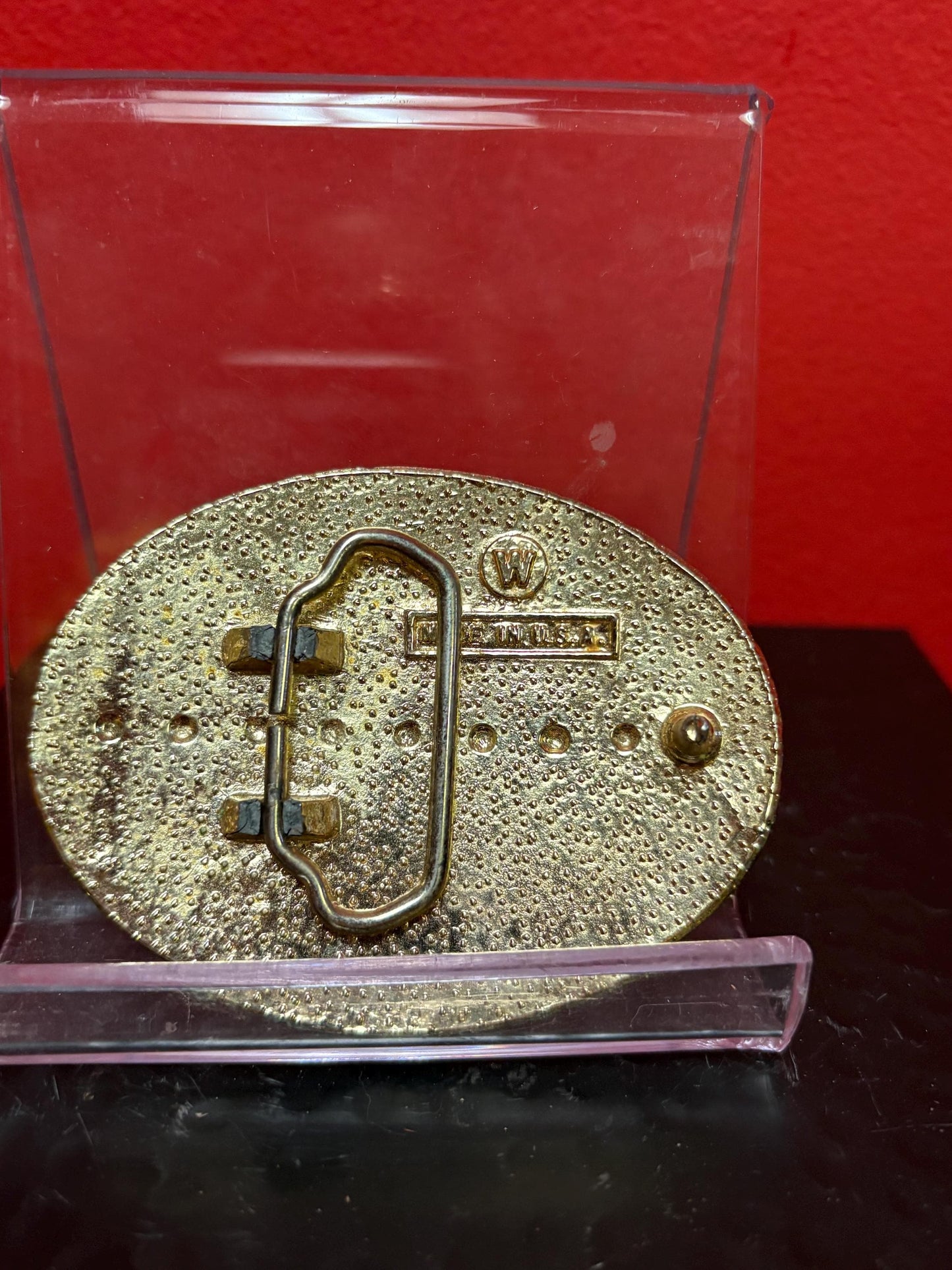 Beautiful 3.75 inch  horse belt buckle