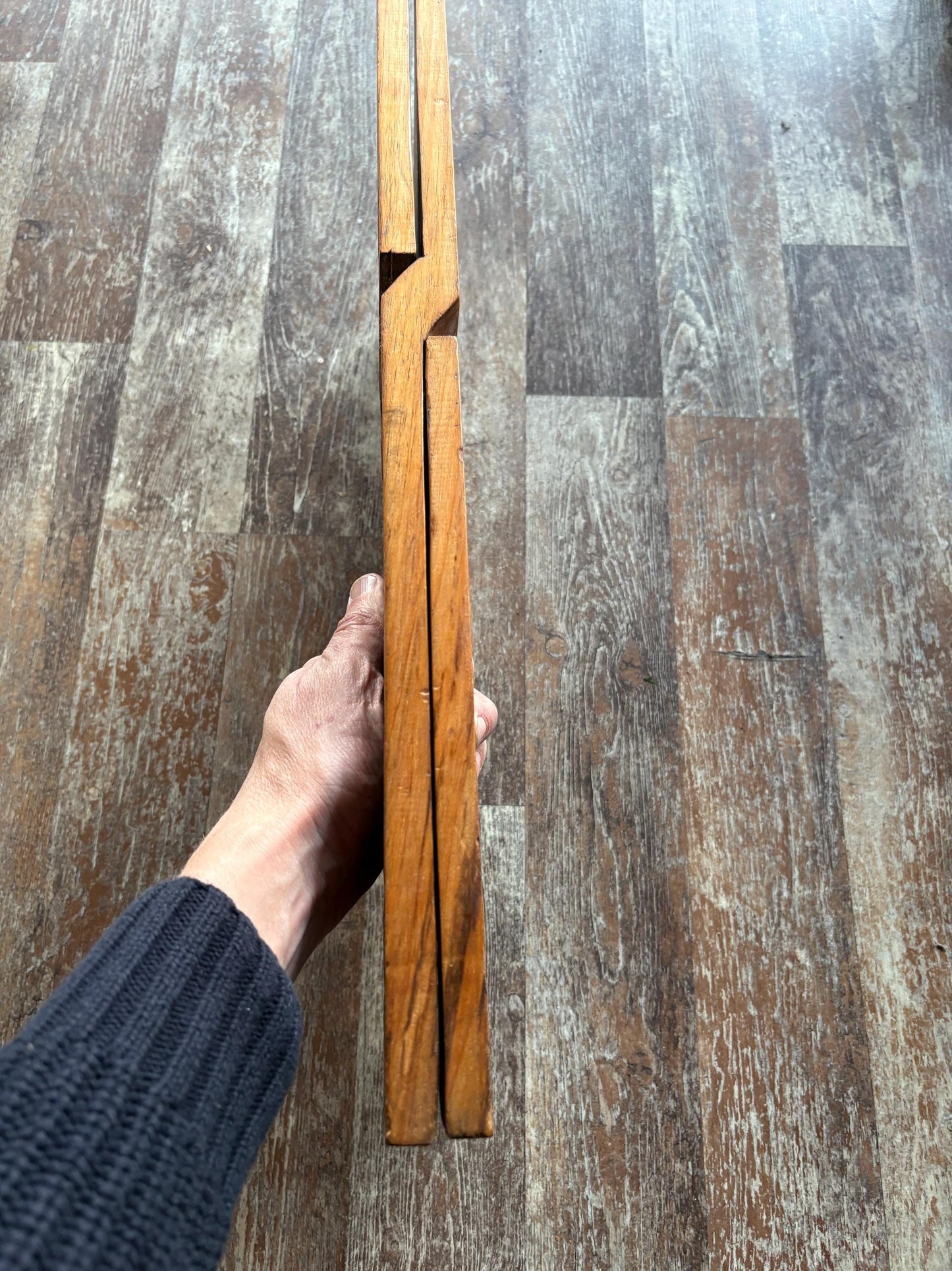 Stunning antique intricately carved Indian wood book stand  20 inch high by 11 inches wide when folded  wow detail