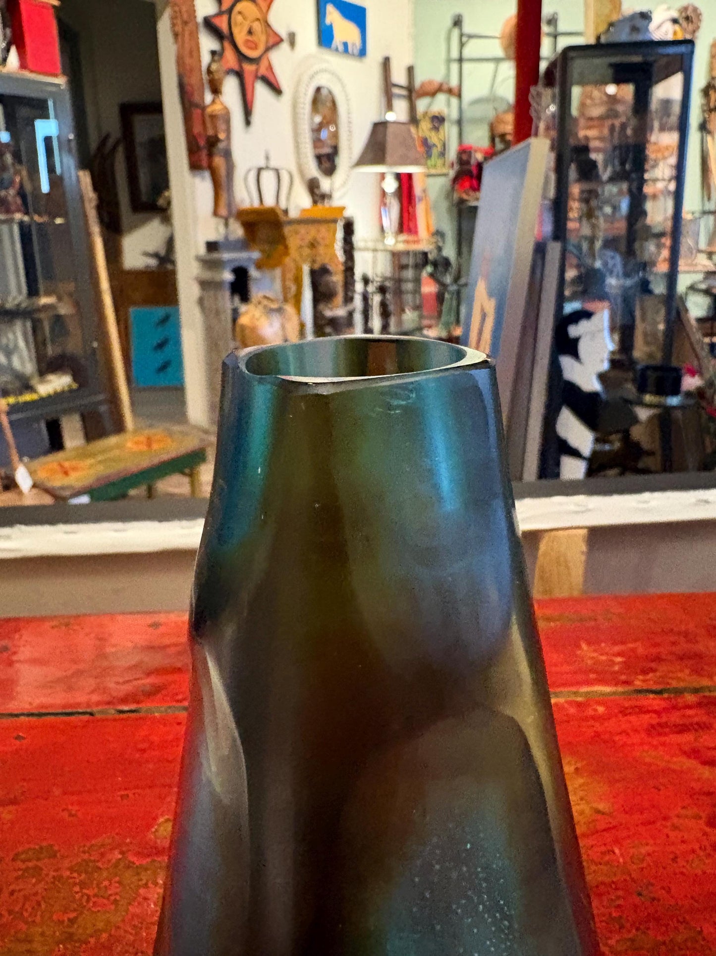 Furato Glass Vase by Fulvio Bianconi for Venini 1950s 7 inch tall vase imperfect condition - wow