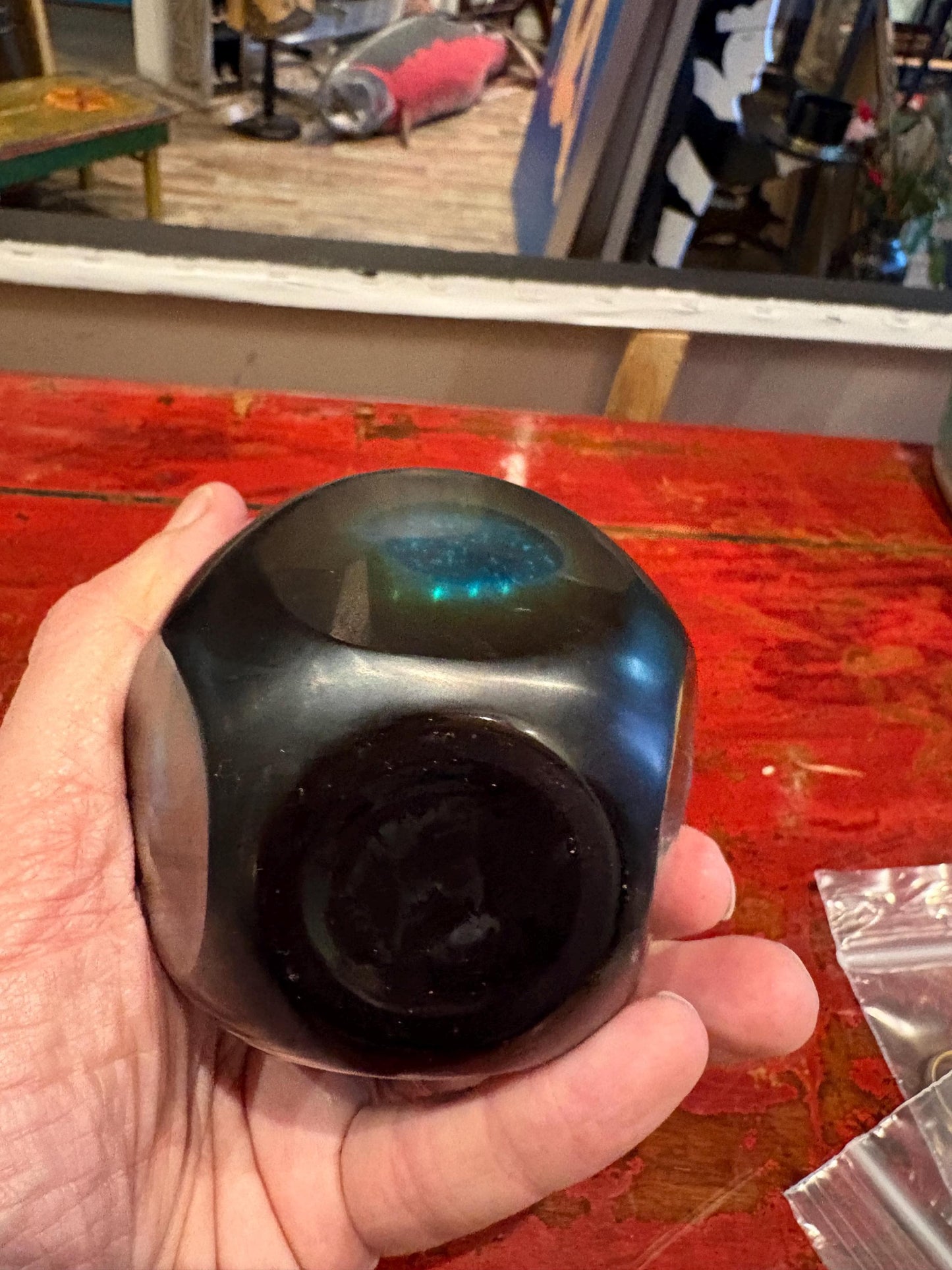 Furato Glass Vase by Fulvio Bianconi for Venini 1950s 7 inch tall vase imperfect condition - wow